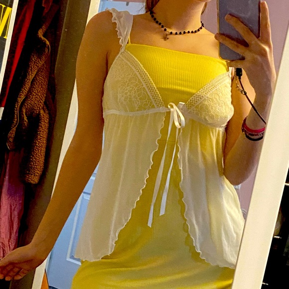 calvin klein lingerie y2k lace top - Picture 2 of 4